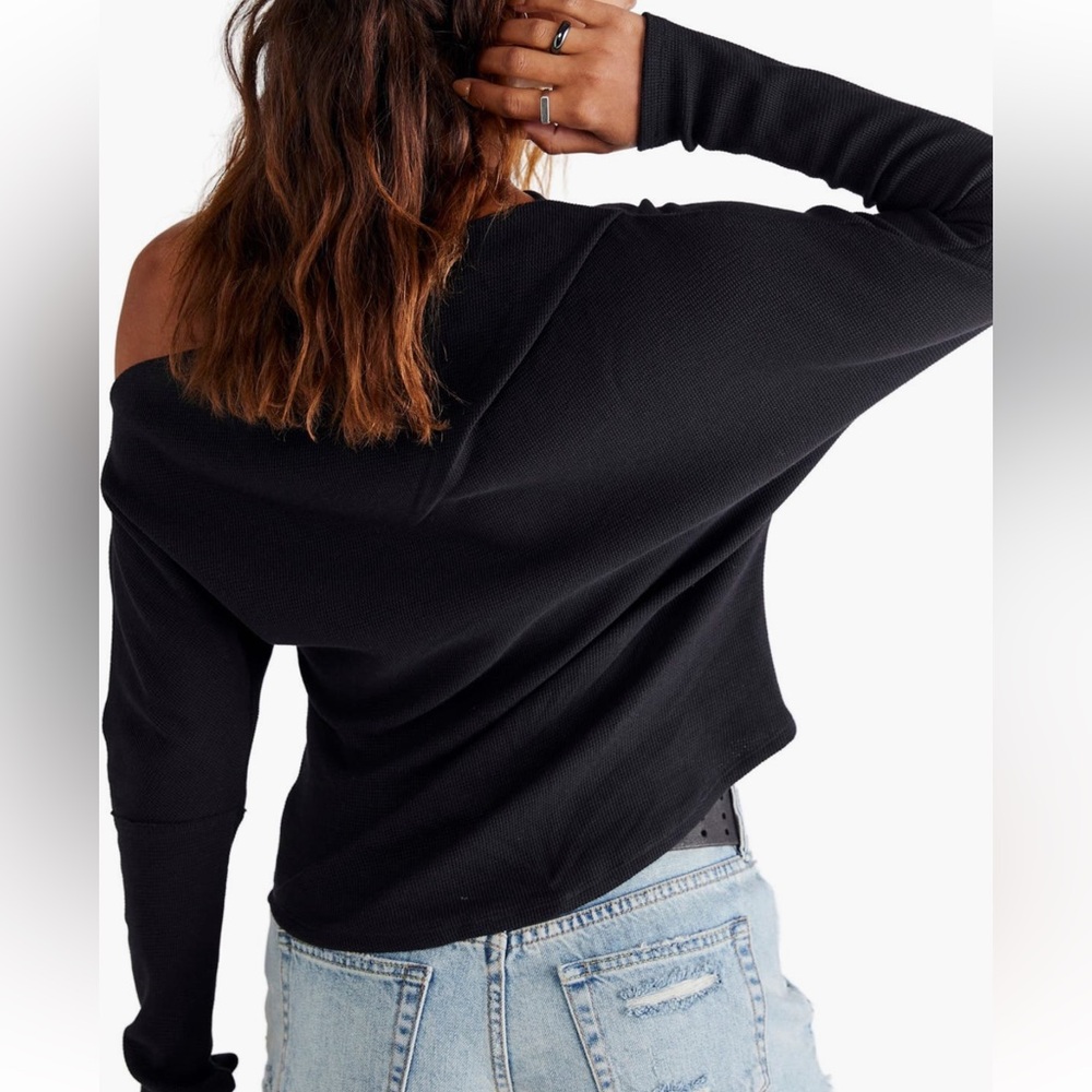 Free People Fuji Off-Shoulder Thermal Top - Picture 3 of 5